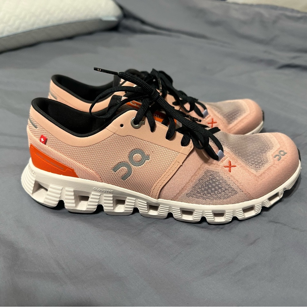New On Running Cloud X3 Shoes Rose Sand Orange Women's Size 8.5